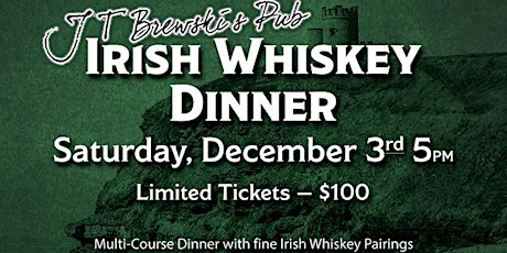 JT Brewski's Pub - Irish Whiskey Dinner