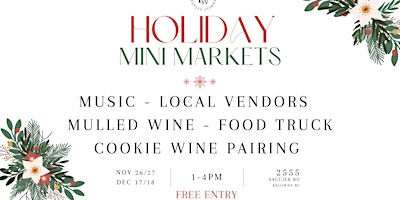 Holiday Mini Markets at Priest Creek Winery