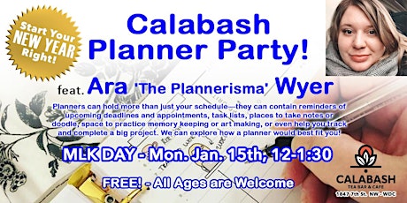 Calabash Planner Party feat. "Plannerisma" Ara Wyer primary image