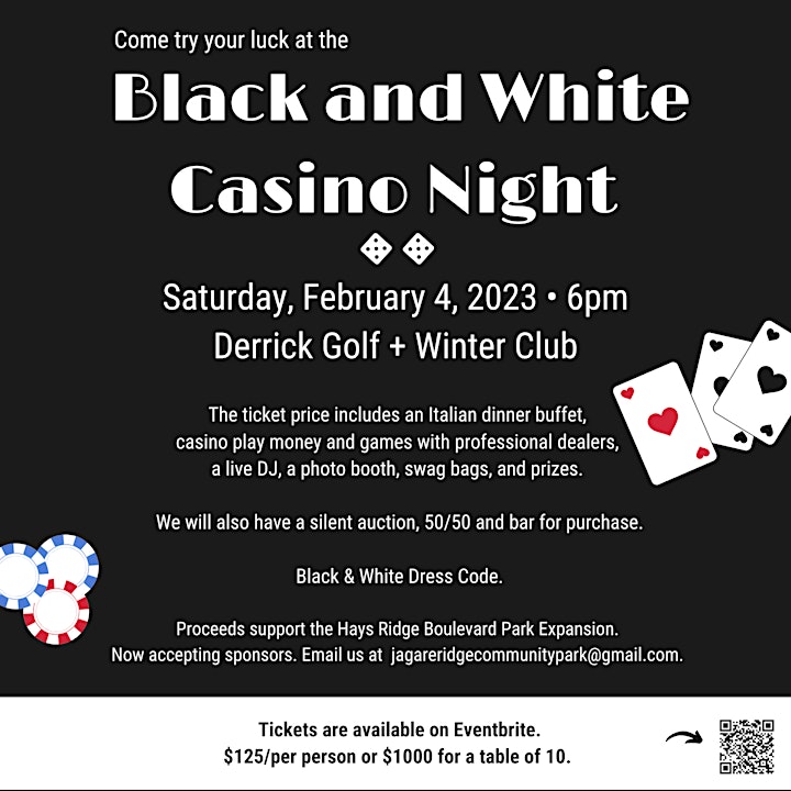 Black & White Casino Night image