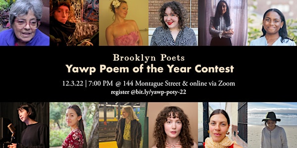 2022 Yawp Poem of the Year Contest