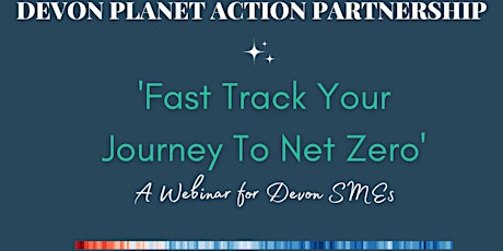 'Fast Track Your Journey To Net Zero' - A Webinar For Devon SMEs