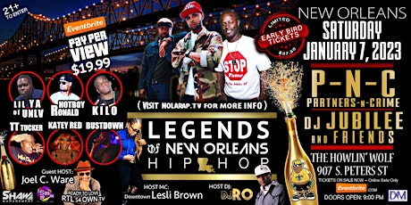 2023 Legends of New Orleans Hip Hop (IN PERSON)