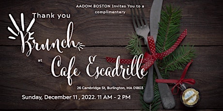 AADOM Boston Membership  & Sponsor Brunch