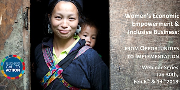 A BCtA Webinar Series: Women’s Economic Empowerment and Inclusive Business