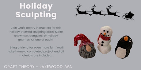 Holiday Character Sculpting Class - Make 3 Characters to Brighten Your Home