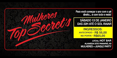 Imagem principal do evento Cópia de MULHERES TOP SECRET'S