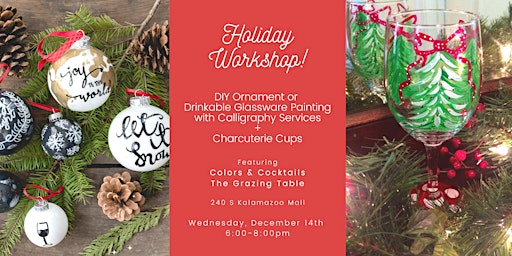 DIY Ornament or Glassware Painting with Calligraphy Services!