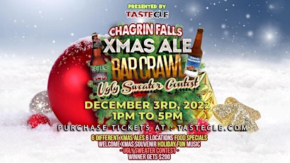 Chagrin Falls Christmas Ale Ugly Sweater Crawl 2022