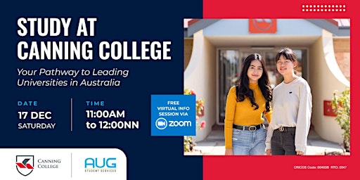 Study at Canning College, Your Pathway to Leading Universities in Australia