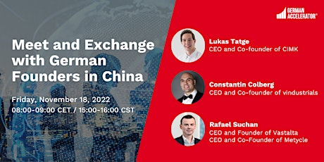 Meet and Exchange with German Founders in China