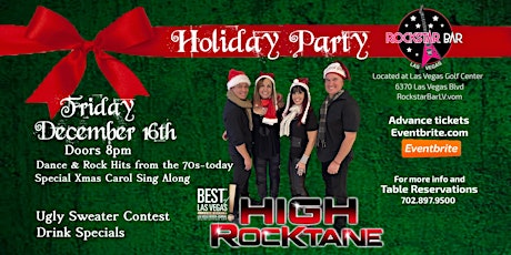 Holiday Event of the Season, High Rocktane Live On Stage! at Rockstar Bar