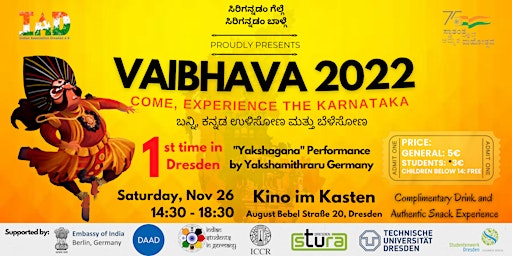 "Vaibhava 2022" | Come, experience the Karnataka | Nov 26th