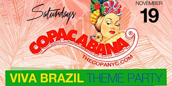The Copacabana Saturdays Viva Brazil Theme Party