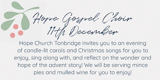 Hope Church Gospel Choir Carols