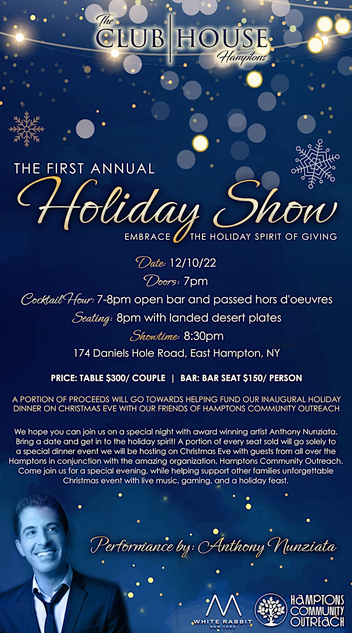 The first annual "Holiday Show" with Anthony Nunziata image