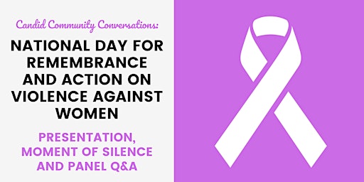 Candid Community Conversation: National Day for Remembrance & Action on VAW
