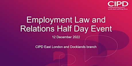 Employment Law and Relations Half Day Event primary image