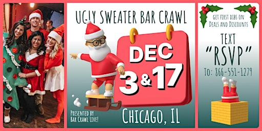 Official Ugly Sweater Bar Crawl Chicago, IL (2 Dates)