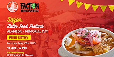 Sazon Latin Food Festival - Alameda *Memorial Day*