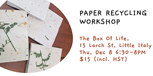 Paper recycling workshop