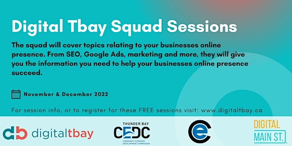 Digital Tbay Squad Workshops