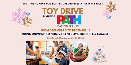 Holidays Toy Drive for PATH (People Assisting the Homeless) primary image