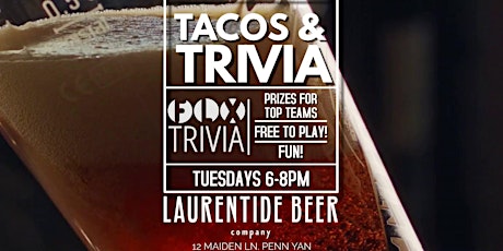 Tacos & Trivia Night at Laurentide Beer Company