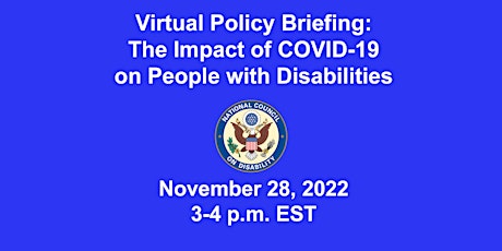 Imagem principal do evento The Impact of COVID-19 on People with Disabilities
