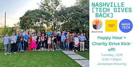 Nashville Tech Gives Back: Holiday Happy Hour & Charity Drive Kick-Off