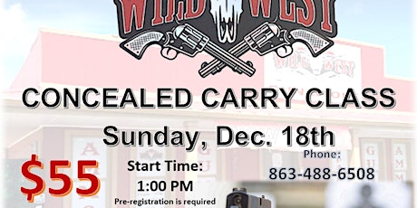 Concealed Carry Class  - Basic, No Frills Concealed Carry Class
