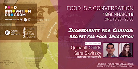 FOOD IS A CONVERSATION con l'INSTITUTE FOR THE FUTURE primary image