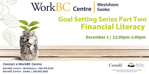 WorkBC Goal Setting Series Part Two: Financial Literacy