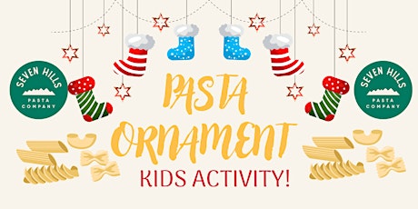 Holiday Pasta Ornament Making for Kids