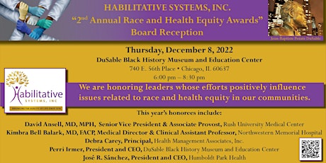 HSI "2nd Annual Race and Health Equity Awards" Board Reception