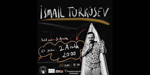 Ismail Türküsev tek kişilik ek gösterisiyle 2 Aralık Cuma Patron Stage'de!