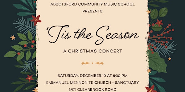 'Tis the Season:  A Christmas Concert