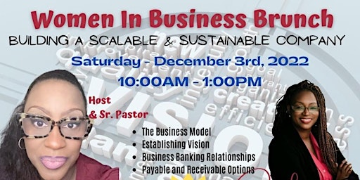 Business Brunch For Women - Building A Sustainable and Scalable Company