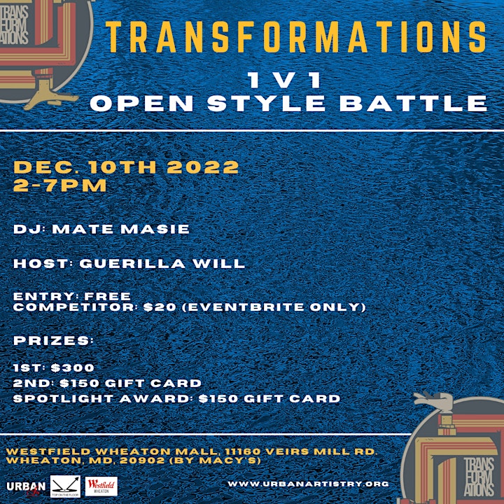 Transformations Open Style Urban Dance Battle- December 2022