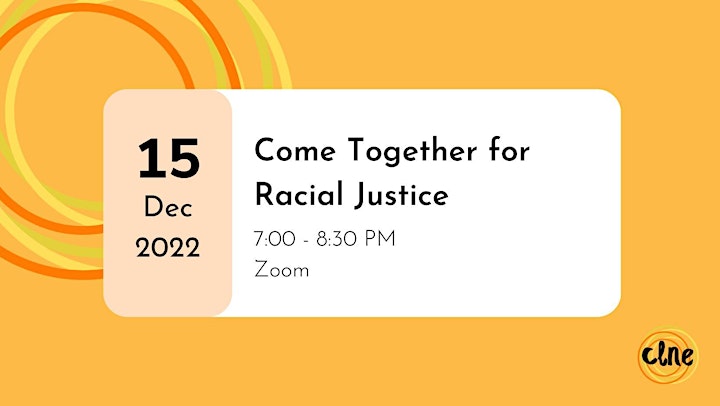 Come Together for Racial Justice: December 2022 image