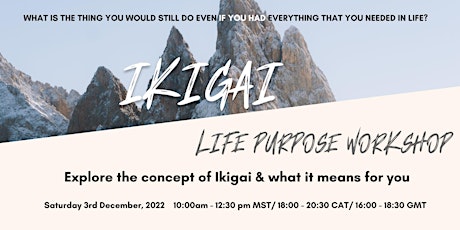 IKIGAI Life Purpose Workshop