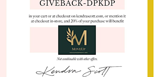Online Giveback Event with Kendra Scott for MoveUP