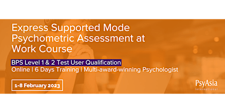 BPS  Online Psychometric Course Express Mode - Feb 2023 primary image