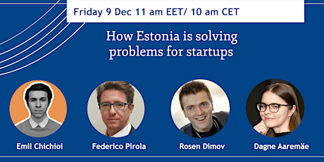 WEBINAR: How Estonia is solving problems for startups
