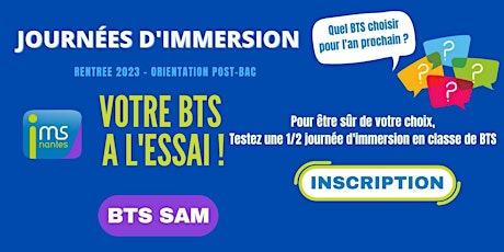 JOURNÉES D'IMMERSION BTS SAM 2022-2023