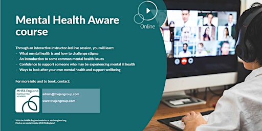 MHFA Mental Health Aware for those that live or work in LB Brent