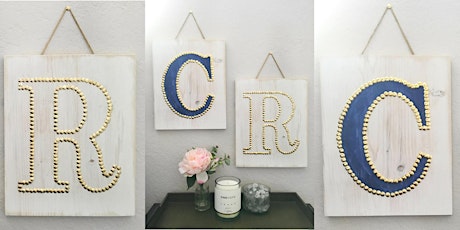CRAFTS + COCKTAILS: Studded Wood Wall Art