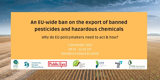 An EU-wide ban on the export of banned pesticides and hazardous chemicals