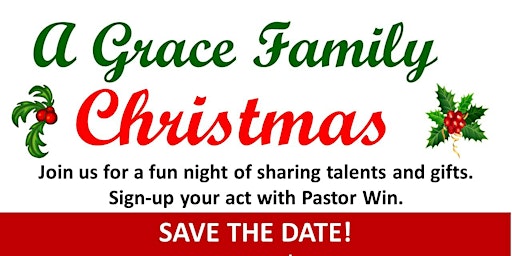 PERFORMING on Family Christmas Night - REGISTER HERE TO ENROLL YOUR ACT