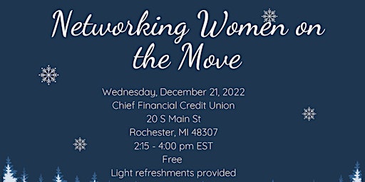Networking Women On the Move - December Networking